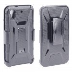 Wholesale HTC Desire 626 Holster Combo Belt Clip Case (Black)